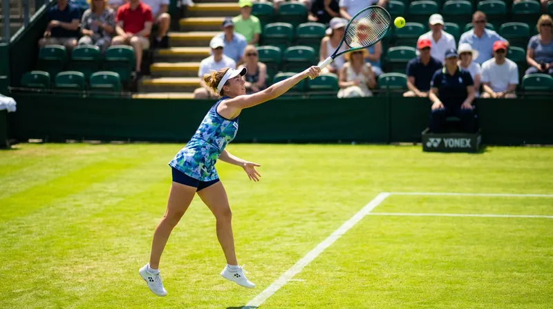 21-year-old Linda Noskova has not dropped a set all week, utilizing her powerful serve to reach the Berlin final.