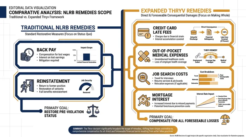 How the 2022 Thryv decision expanded the financial liabilities for employers who unlawfully fire workers.