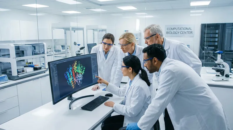 Researchers validate AI-generated enzyme sequences in the laboratory before scaling them for industrial use.