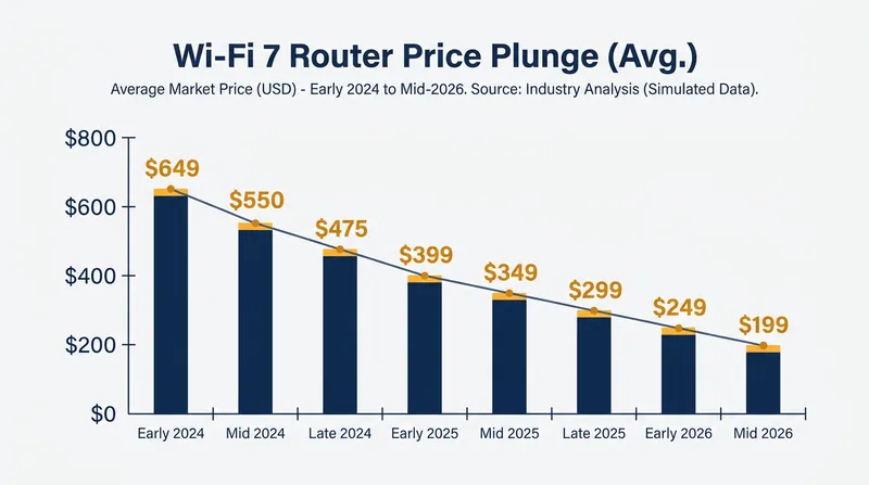 The cost of entry for tri-band Wi-Fi 7 hardware has plummeted since the standard's initial launch.