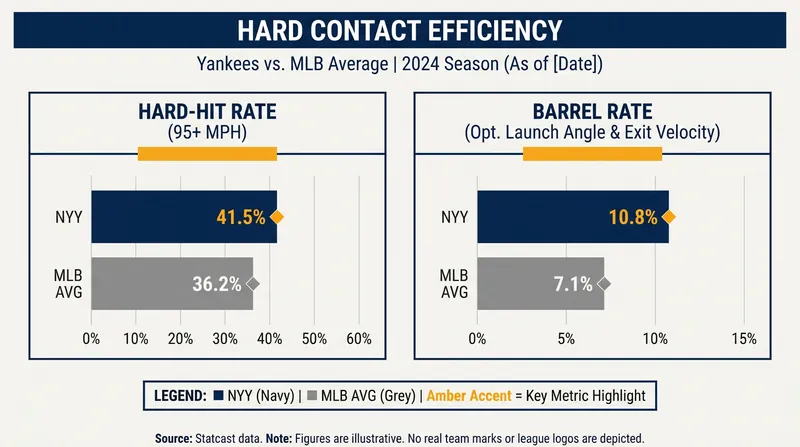 The Yankees lead the major leagues in barrel rate, posing a unique challenge for opposing pitchers.