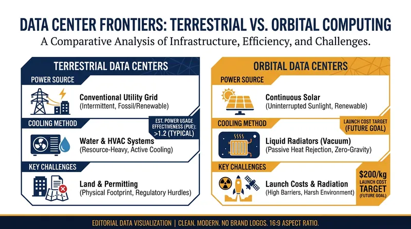 How space-based data centers aim to solve the terrestrial power and cooling crisis.