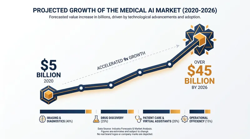The medical AI market has seen explosive growth as hospitals integrate advanced reasoning models.