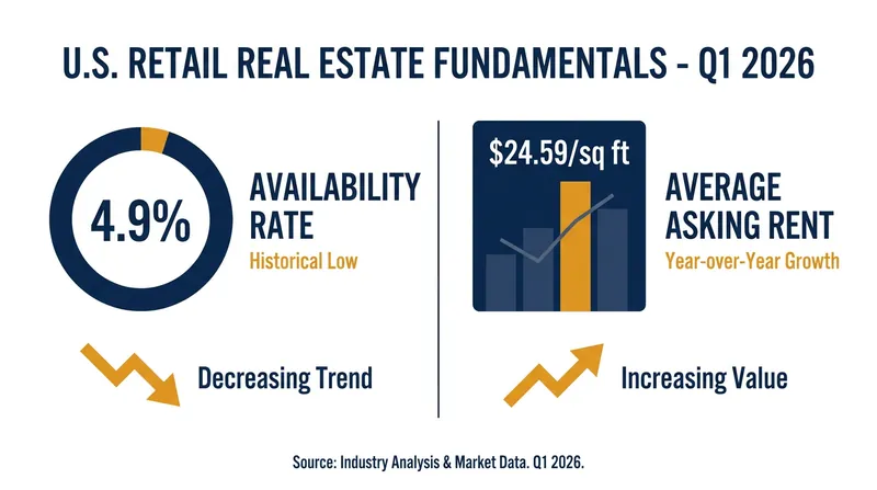 Despite high-profile bankruptcies, retail availability remains tight as non-traditional tenants absorb empty space.