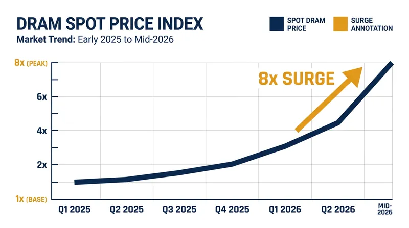 Standard memory prices have surged as factories pivot capacity toward AI chips.