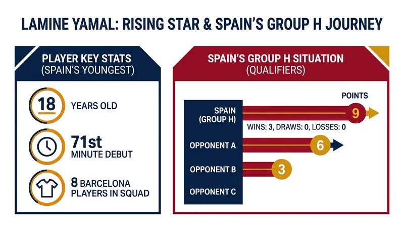 Key numbers surrounding Lamine Yamal's highly anticipated World Cup debut.