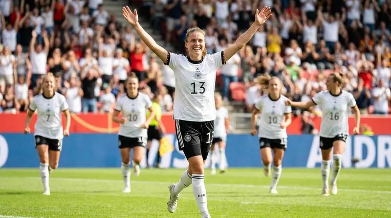 Müller scored the game-winning goal in her senior debut for the German national team in June 2026.