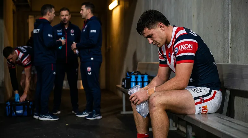 Angus Crichton faces a lengthy stint on the sidelines with a foot injury, jeopardizing his Origin hopes.