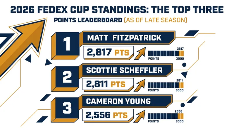 Matt Fitzpatrick and Scottie Scheffler are locked in a tight battle for the number one overall seed.