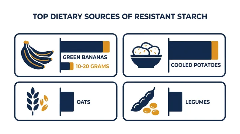 Closing the 'fiber gap' requires intentional dietary choices, aiming for 15 to 30 grams of resistant starch daily.