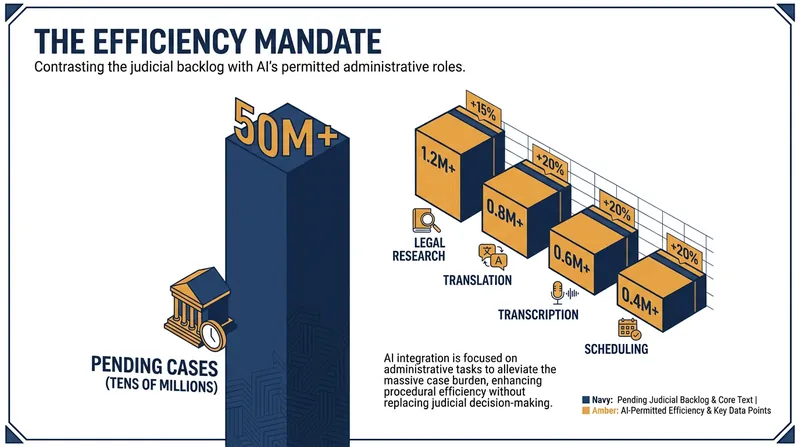 While banning AI from decision-making, the framework encourages its use to tackle severe administrative backlogs.