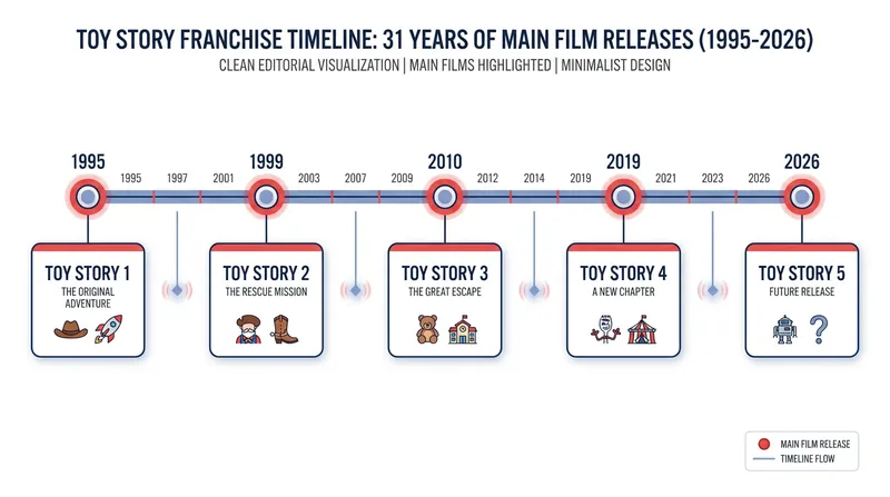 The Toy Story franchise has spanned over three decades, bridging multiple generations of moviegoers.