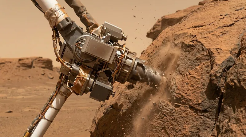 The rover's primary mission is to collect rock cores that may contain signs of ancient microbial life.