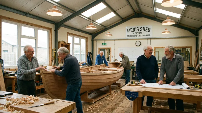Activity-based social groups, such as community workshops, have proven highly effective at combating the lethal effects of social isolation in older men.