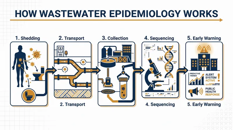 The mechanism of wastewater surveillance allows scientists to bypass the clinical testing delay.