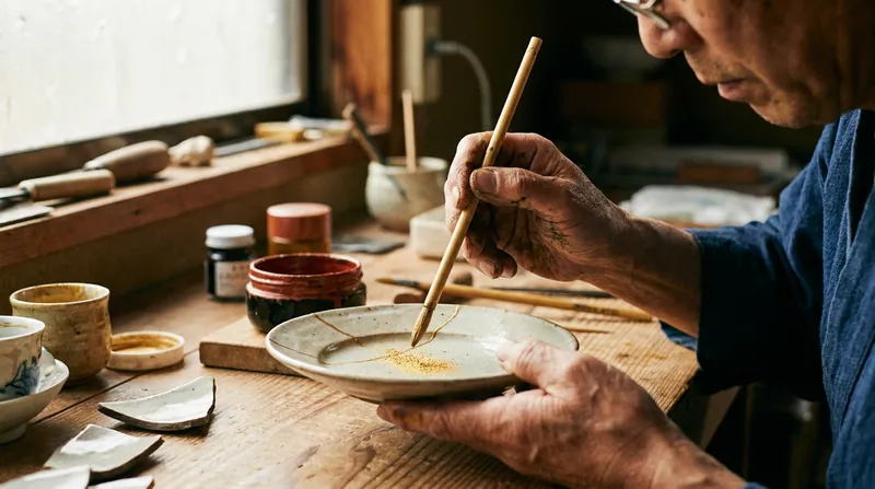 The traditional repair process requires immense patience, forcing the artisan into a meditative state of acceptance.