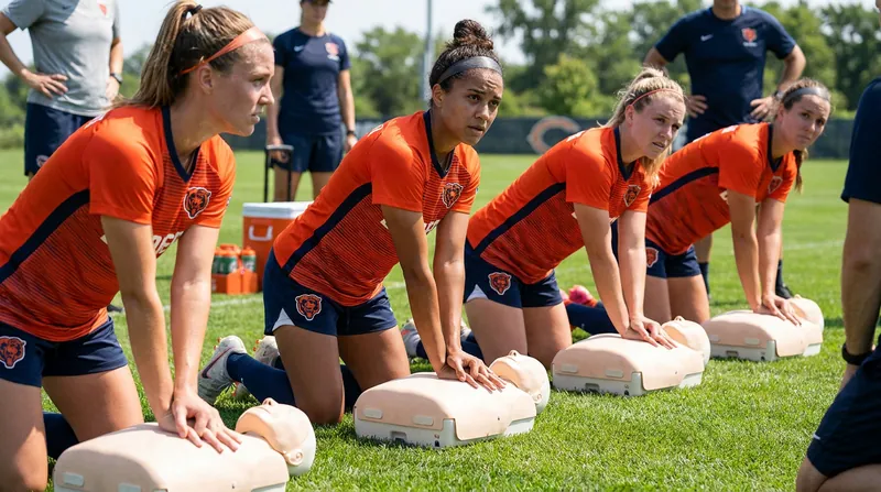 All 16 NWSL clubs underwent mandatory hands-only CPR and AED training during the 2026 preseason.