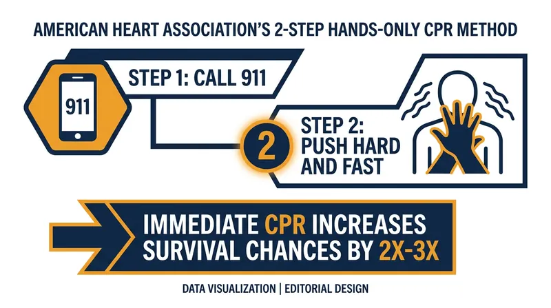 Hands-only CPR takes just 90 seconds to learn and can double or triple survival rates.