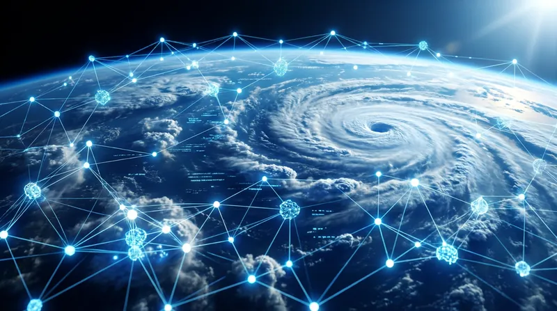 The future of meteorology relies on hybrid systems that combine AI speed with physics-based accuracy.