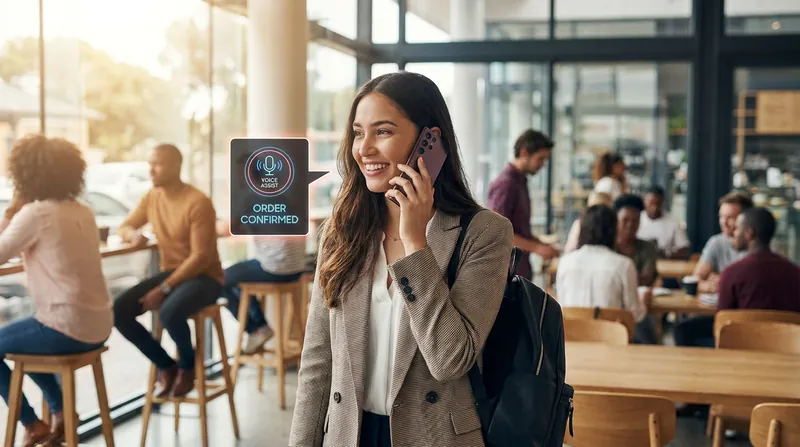 Users will be able to order food, book flights, and hail rides using natural language commands.