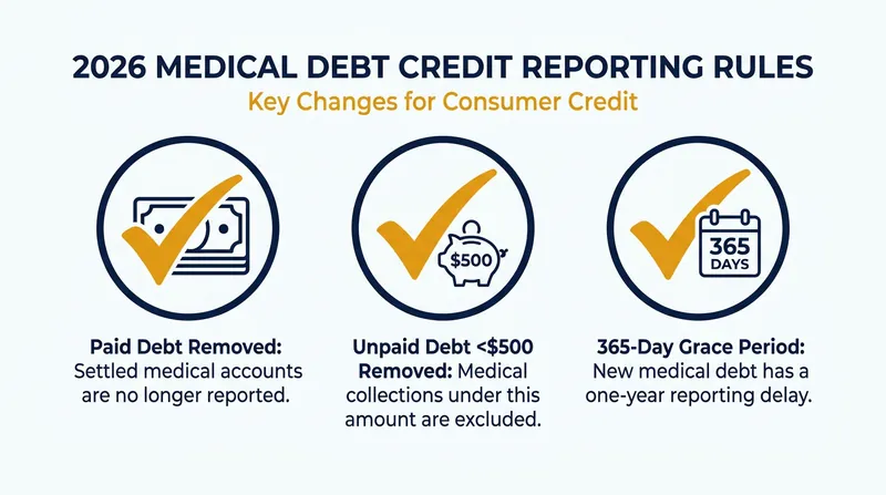 The three major credit bureaus voluntarily overhauled how medical debt is reported.