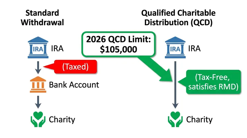 Qualified Charitable Distributions allow retirees to satisfy their RMDs without increasing their taxable income.