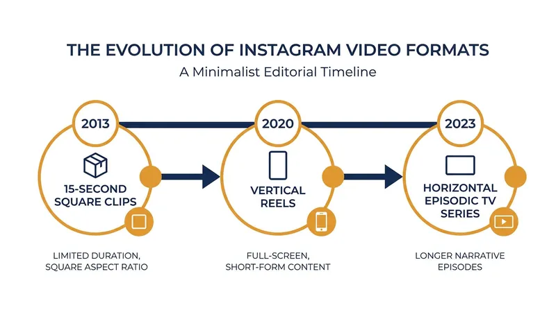 From quick mobile clips to episodic television, Instagram's video formats have steadily expanded.