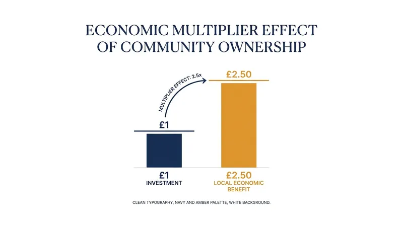 Advocates note that community-owned assets keep profits circulating within the local economy.