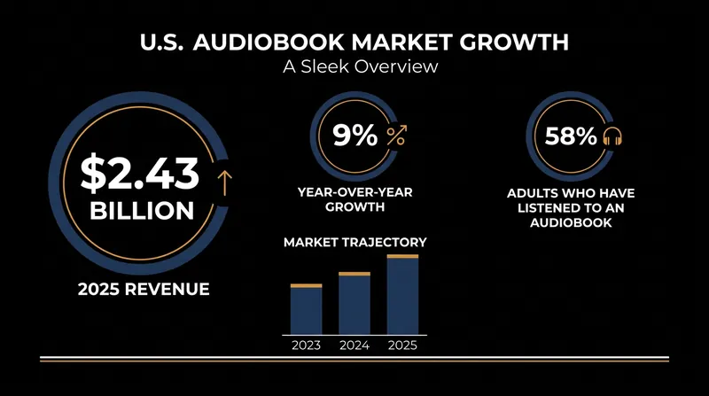 Audiobooks have become the fastest-growing segment of the publishing industry.