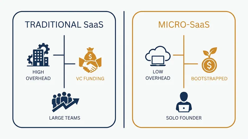 The Micro-SaaS model strips away the overhead of traditional software startups.