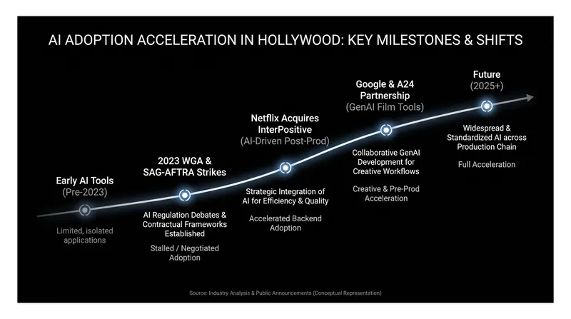 Hollywood's relationship with artificial intelligence has shifted rapidly over the past three years.