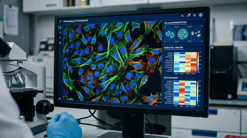 The PhenoSeq framework generates molecular data directly from cellular images, bypassing costly sequencing.