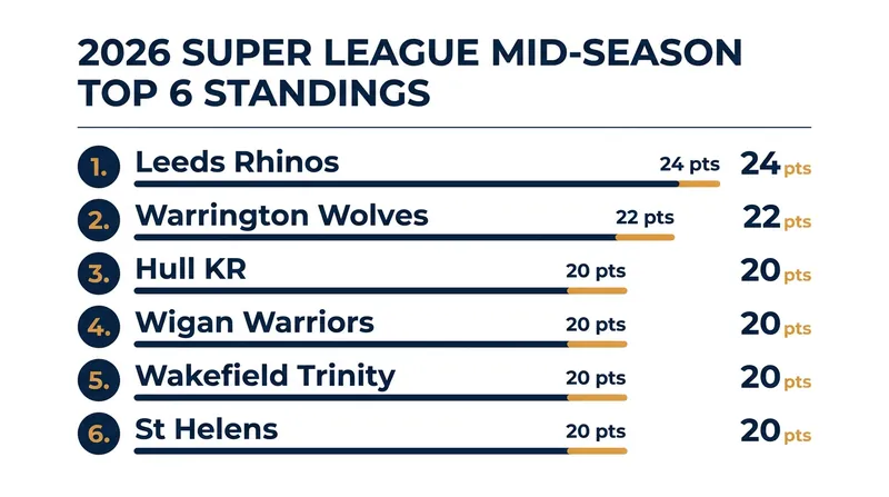 The Leeds Rhinos have surged to the top of the expanded 14-team Super League.