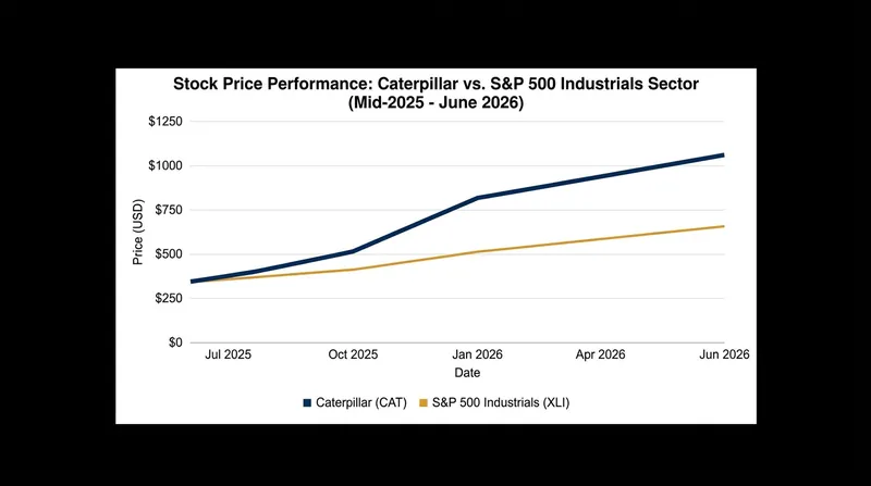 Caterpillar's stock has surged nearly 78% in 2026, easily outpacing the broader market.