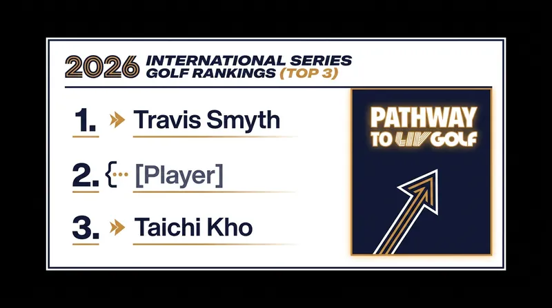 The International Series Rankings offer a direct pathway to the 2027 LIV Golf roster.