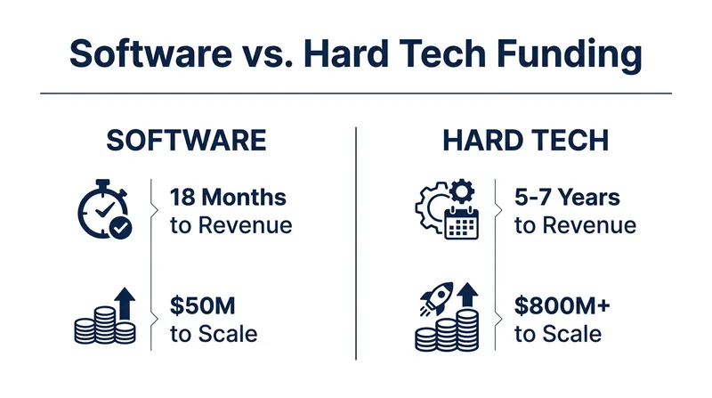 The capital intensity of deep tech requires a fundamentally different investment playbook.