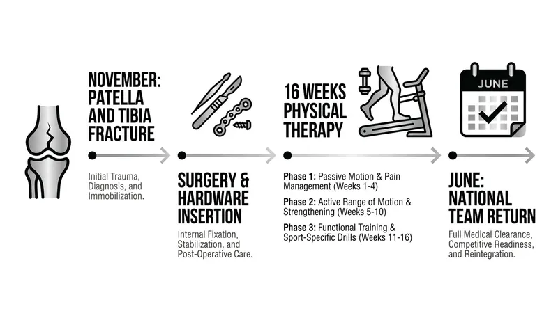 The grueling six-month timeline of Finn Ward's knee reconstruction and rehabilitation.