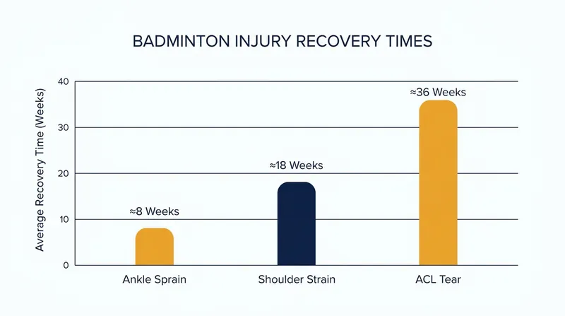Recovery timelines for the most common injuries on the professional badminton circuit.