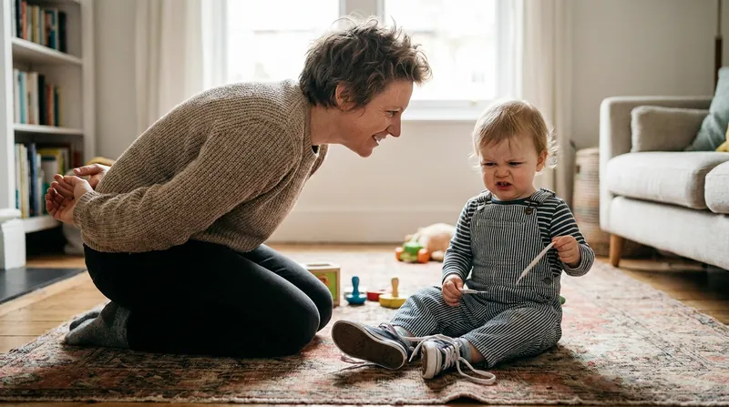 Emotion coaching involves validating a child's frustration without stepping in to complete the task for them.