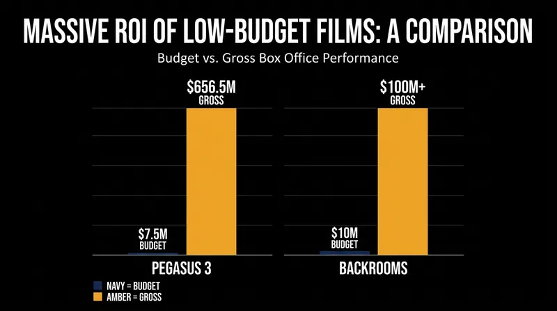 Low-budget films are offering studios astronomical returns on investment compared to bloated blockbusters.
