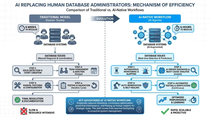AI agents are now capable of resolving up to 94 percent of routine database issues without human intervention.