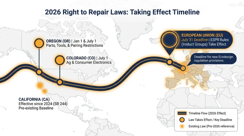 A wave of international and state-level legislation has created a tipping point for hardware compliance.