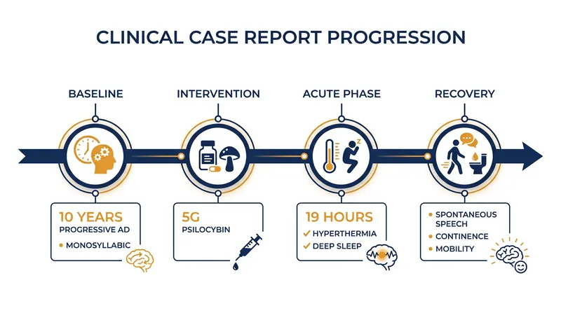 The timeline of functional recovery observed in the Lago et al. case report.