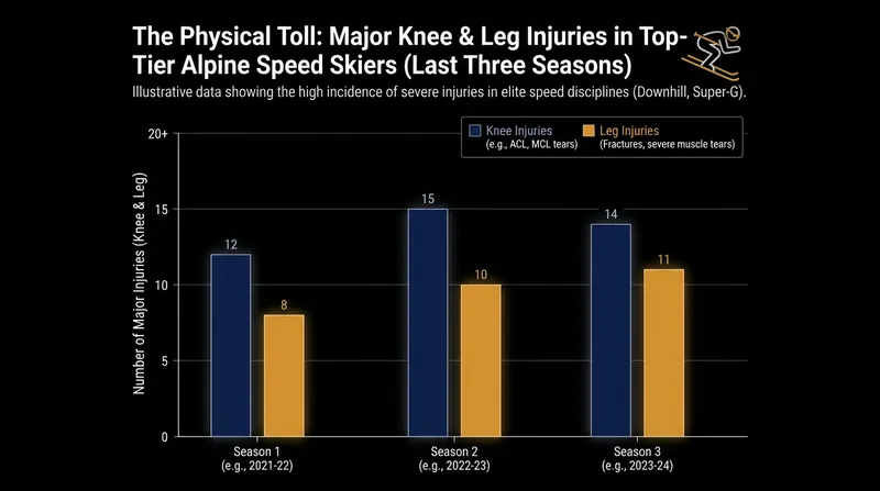 The World Cup circuit has seen a significant spike in season-ending injuries among top contenders in recent years.
