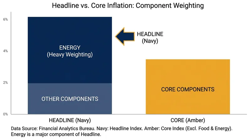Energy costs carry a heavy weighting in headline inflation metrics, allowing price drops to register quickly.