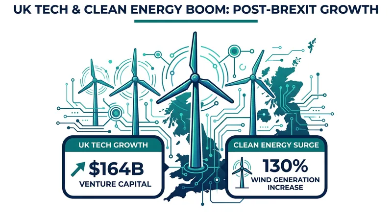 Despite broader trade friction, the UK's knowledge economy and clean energy sectors have seen significant expansion over the past decade.