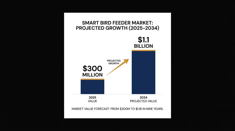 The global market for smart bird feeders is projected to nearly quadruple over the next decade.
