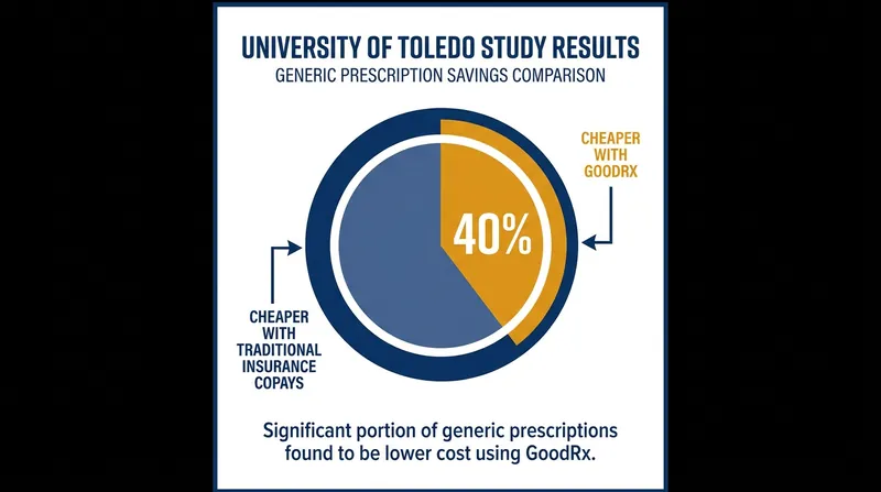 Research indicates that bypassing insurance for generic medications frequently results in lower out-of-pocket costs for the patient.