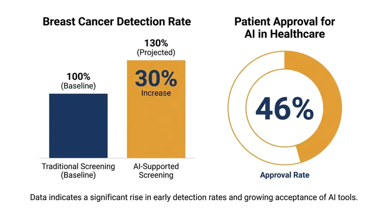 AI is increasingly being integrated into oncology, from early screening detection to personalized treatment plans.
