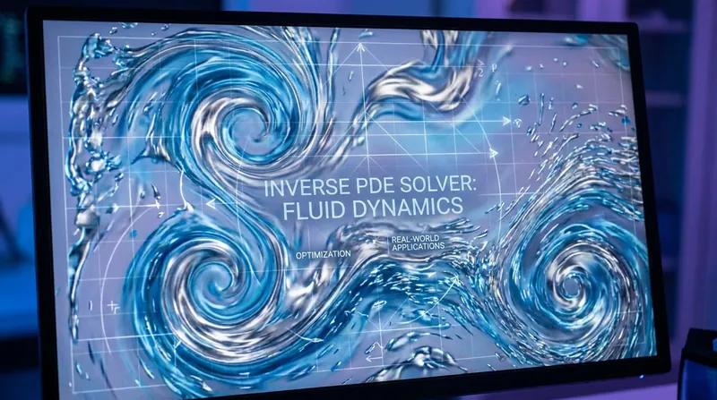 Stable inverse PDE solvers allow scientists to infer hidden fluid dynamics and turbulence patterns from sparse surface measurements.